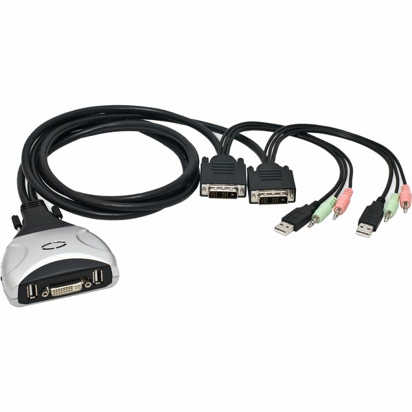 Syba Usb Interface, 2X Ports Dvi Cable Kvm Sw SY-KVM20075